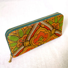 画像をギャラリービューアに読み込む, obi長財布『オレンジ×華紋』