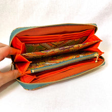 画像をギャラリービューアに読み込む, obi長財布『オレンジ×華紋』