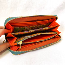 画像をギャラリービューアに読み込む, obi長財布『オレンジ×華紋』
