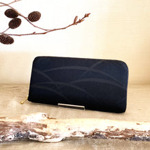 画像をギャラリービューアに読み込む, obi長財布『黒×芝草模様』