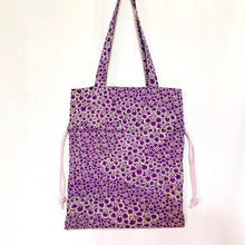 Load image into gallery viewer, kimono knotted bag “purple x plum”
