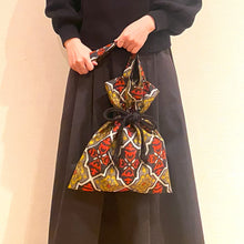 Load image into gallery viewer, kimono knotted bag “Meisen x Geometry”
