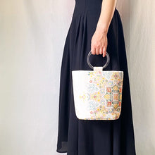 Load image into gallery viewer, ring bag &quot;summer obi x flower pattern&quot;
