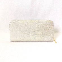 Load image into gallery viewer, obi long wallet &quot;Silver x Peacock Feather&quot;
