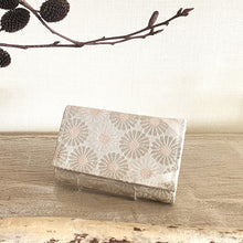 Load image into gallery viewer, obi mini wallet “Flowers × Matsubari Hishi”
