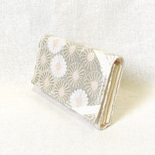 Load image into gallery viewer, obi mini wallet “Flowers × Matsubari Hishi”
