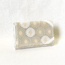 Load image into gallery viewer, obi mini wallet “Flowers × Matsubari Hishi”
