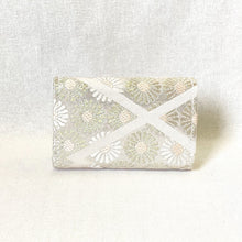 Load image into gallery viewer, obi mini wallet “Flowers × Matsubari Hishi”
