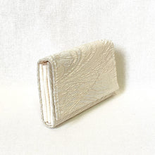 Load image into gallery viewer, obi mini wallet &quot;Silver x Peacock Feather&quot;
