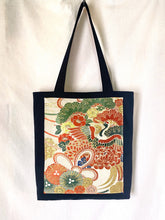 Load image into gallery viewer, obi picture frame bag “tortoise shell x green crane”
