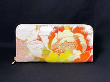 Load image into gallery viewer, obi long wallet &quot;turtle shell x flower&quot;
